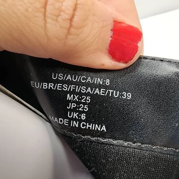 The Drop Size 8 Women's Stevens Chelsea Boots Vegan Leather Rocker Moto Combat - Picture 8 of 8